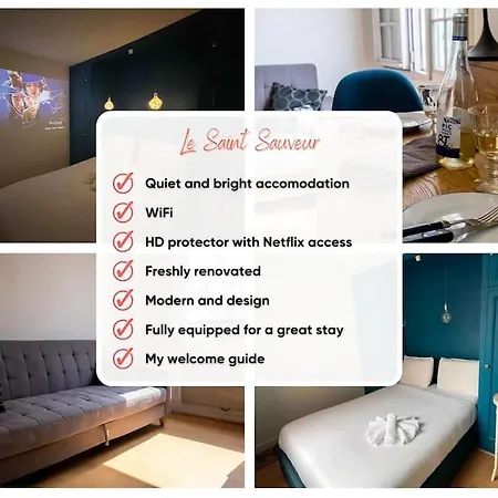 Apartamento Cozy Flat, Sentier, 2 Guests Paris